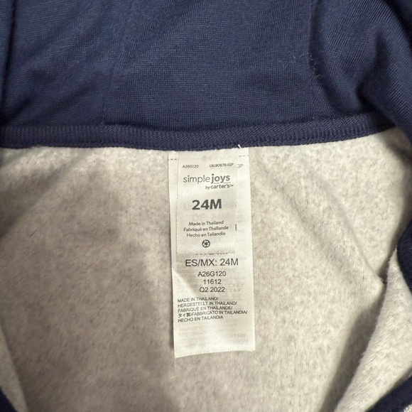 Simple Joy by Carters fleche toddler sweater/hoodie - Picture 9 of 9